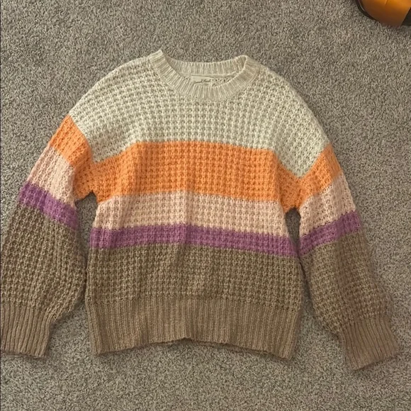 Target (universal threads) colorful striped sweater! - Picture 2 of 5
